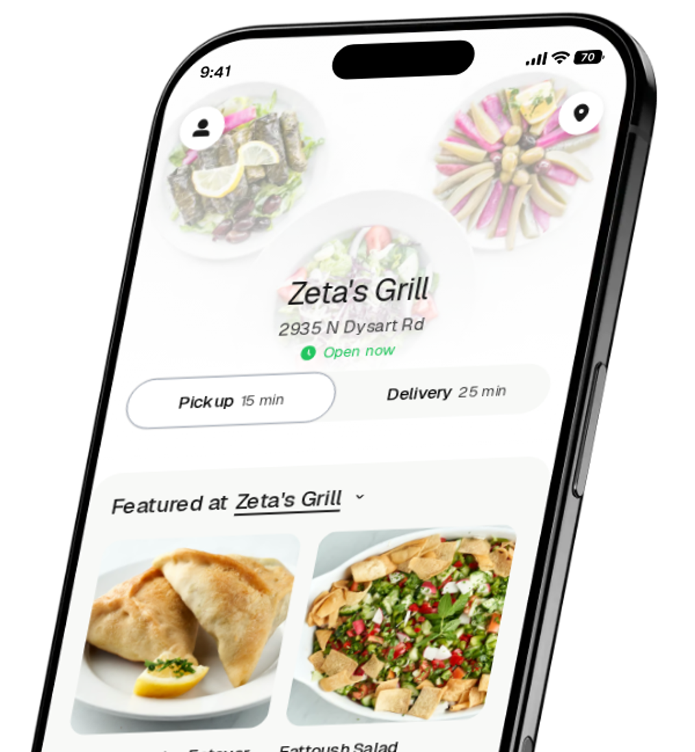 Zeta's Grill app preview