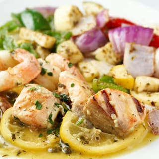 Salmon & Shrimp Kabob